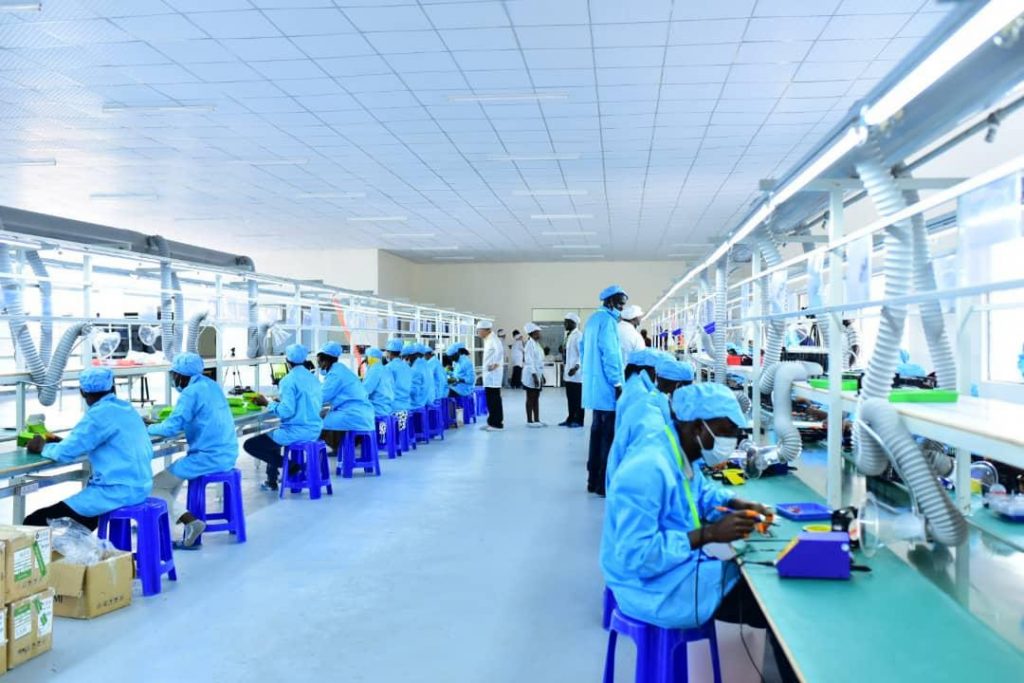 Image of high-tech factory work space