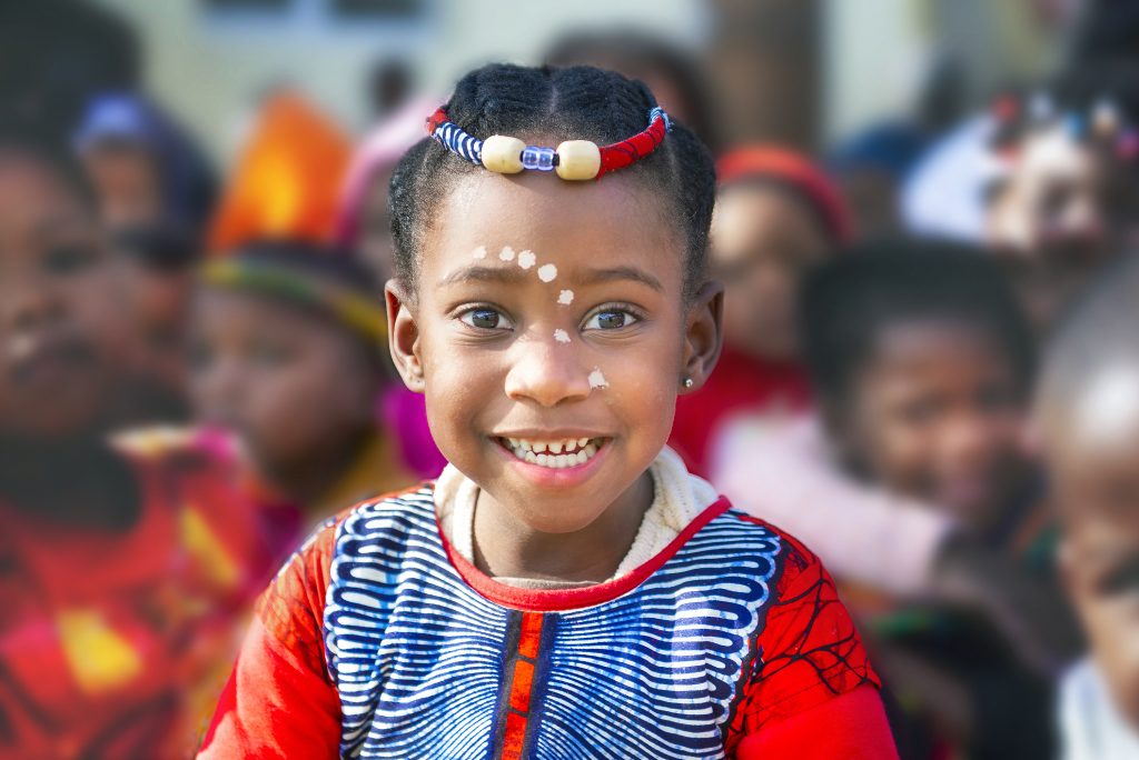 Image of a young girl smiling