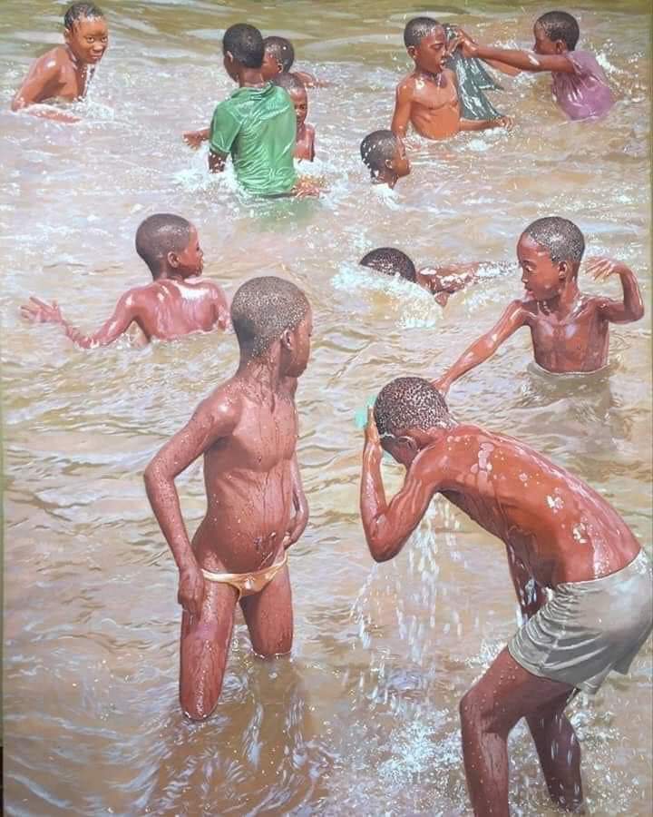 painting by Olumide Oresegun