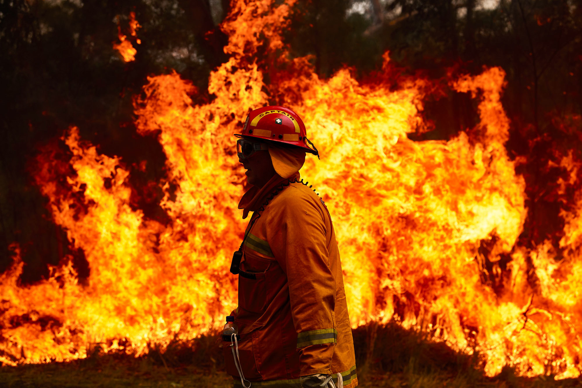 This image shows the destructive Australia Fires