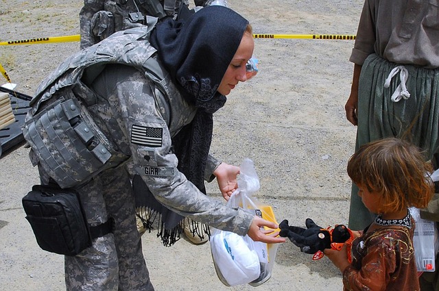 #KindnessMatters-An Act of kindness by a soldier towards a small girl