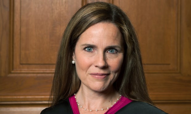 Image of the new supreme court Judge Amy Coney Barrett who is going to be an obstacle in the US fight for abortion rights.
