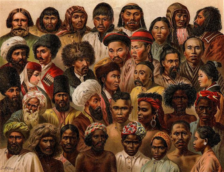 An illustration depicting people of different races
