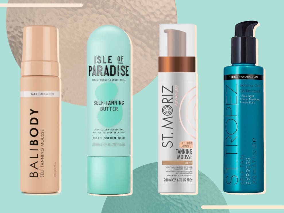 Image of a range of self-tanning products