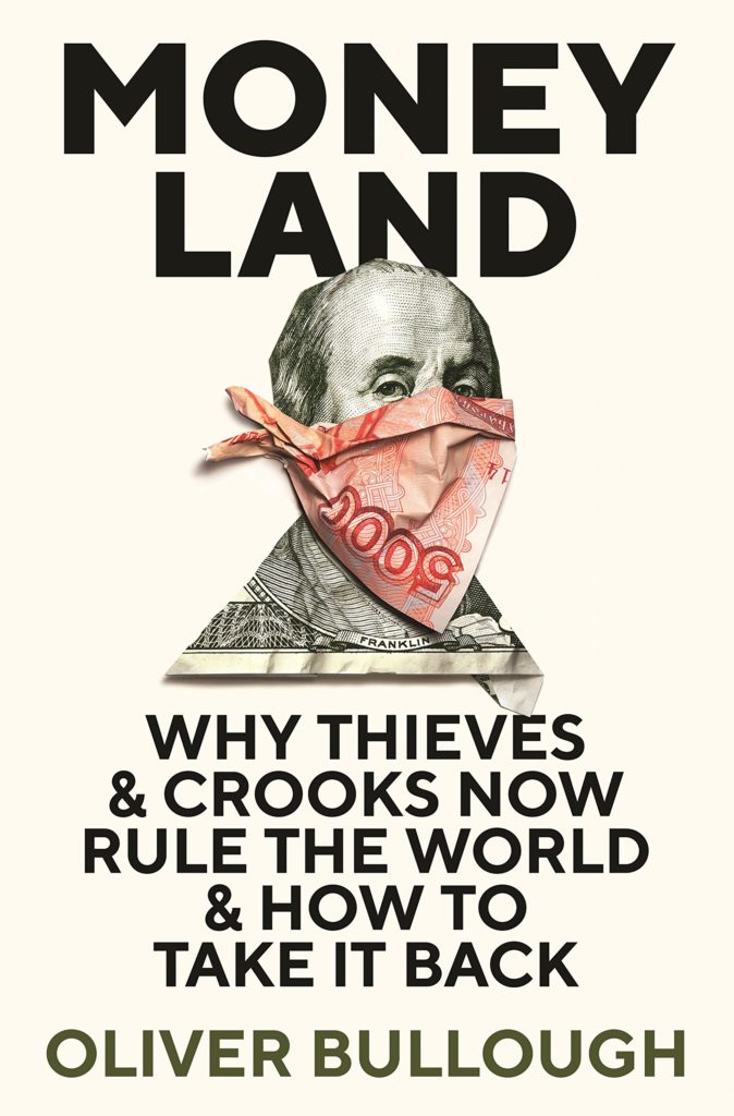 Image showing the front cover of Oliver Bullough's book Moneyland