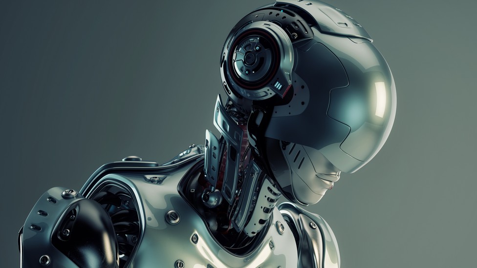 graphical illustration of a highly advanced human-like robot