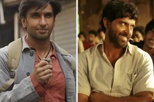 Image of actors Ranveer Singh and Hrithik Roshan who have been consciously dipped in bronzers to appear dark for their roles