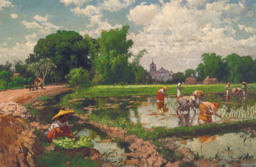 Fernando Amorsolo's painting depicting the life of rural Philippines