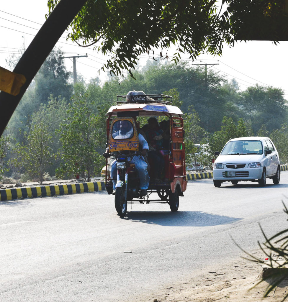 Image of a Chand-Gari transporting people