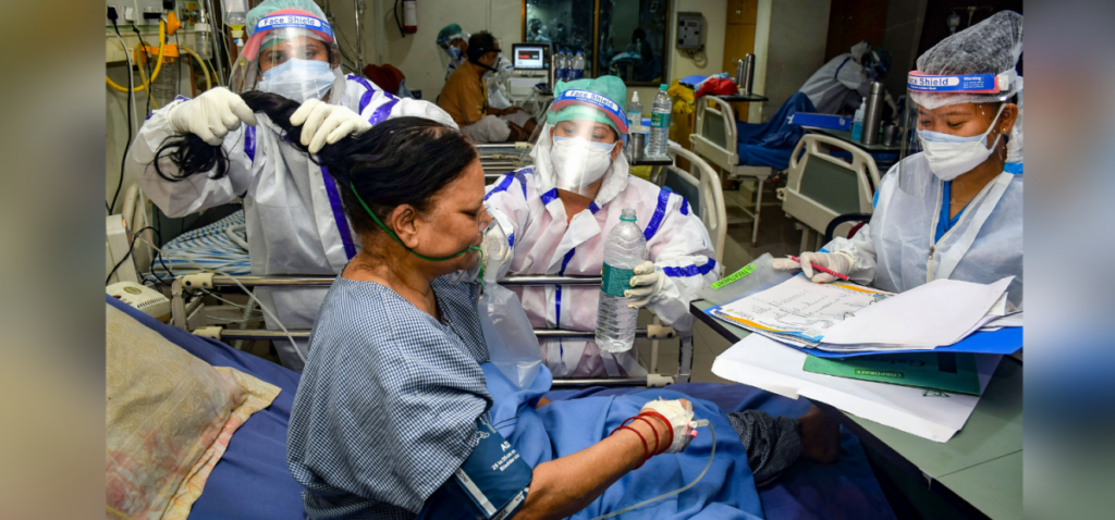 Image of nurses from Varanasi, India.