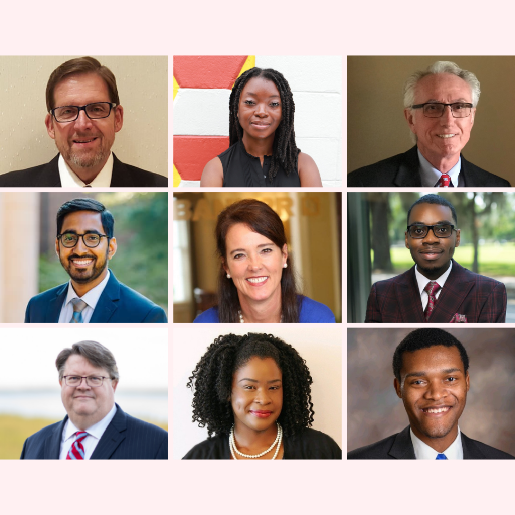 headshots of the 8 board of directors joining IVolunteer International