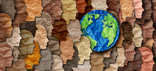 Image of an art reflecting the diversity of people and the world on issues relating to culture-change, climate-change and the environment