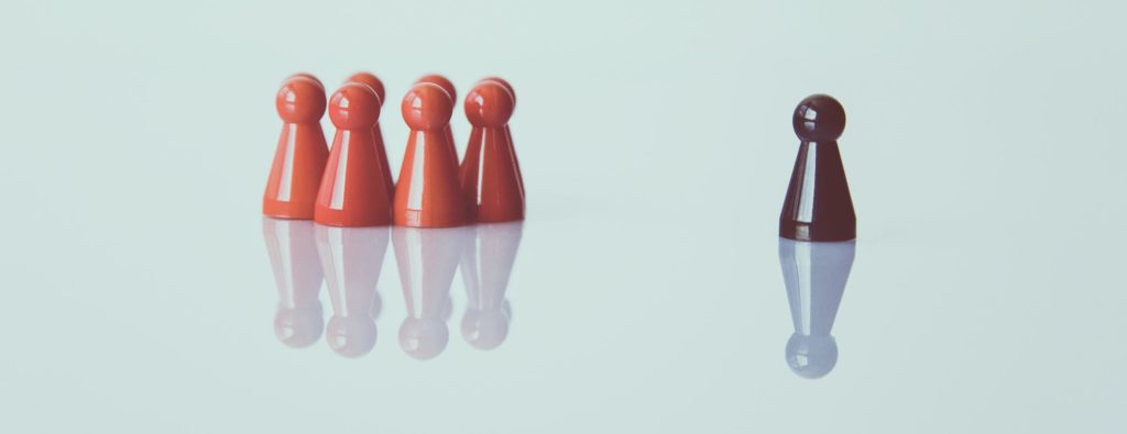 Image representing us versus them